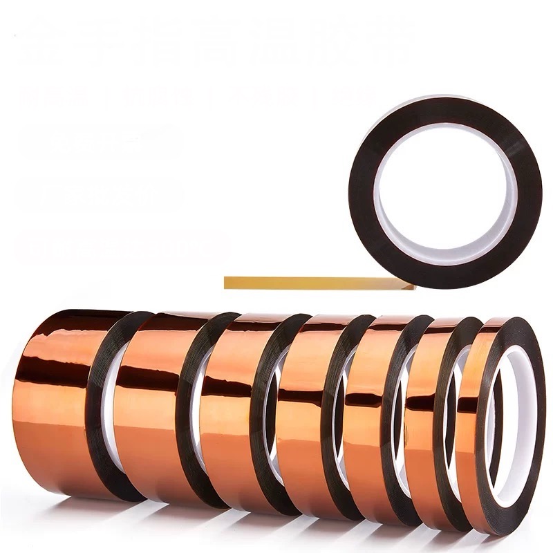 Best Selling|Gold Finger Electronics Polyimide Tape Kapton|Amber Gold|PCB Gold Finger Protection|0.05mm Thickness|Support OEM Customization|https://www.lvmeikapton.com/